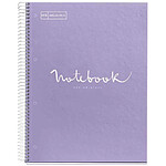 MIQUELRIUS Cahier à spirale 'Notebook EMOTIONS', A4, lavande
