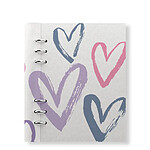 FILOFAX organiseur A5 Clipbook Hearts White