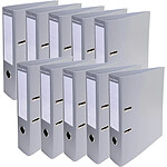 EXACOMPTA Classeur à levier PVC A4 dos de 70mm Gris x 10