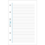 EXACOMPTA Recharge accessoire Exatime 14 travers blanc 32 feuillets 126x81 mm x 5