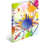 HERMA Chemise à élastiques 'Taches de couleurs', carton, A3