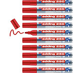 EDDING Marqueur pour Tableaux blancs 250 rouge 1,5-3 mm x 10