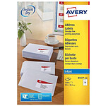 AVERY Boîte de 1400 étiquettes adresses Jet d'encre Blanc 99,1 x 38,1 mm AVERY Boîte de 1400 étiquettes adresses Jet d'encre Blanc 99,1 x 38,1 mm