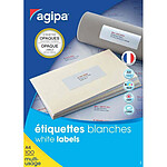 AGIPA 100 Etiquettes d'expédition opaques, 199,6 x 289,1 mm