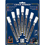 SECURIT Etui de 7 Marqueurs Craie ORIGINAL SMALL Ogive 1 - 2 mm Blanc SECURIT Etui de 7 Marqueurs Craie ORIGINAL SMALL Ogive 1 - 2 mm Blanc