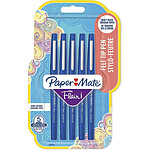 PAPER MATE Etui de 5 Stylo Feutre Flair Pointe Moyenne Bleu PAPER MATE Etui de 5 Stylo Feutre Flair Pointe Moyenne Bleu