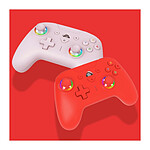 Subsonic - Manette sans fil pour Switch / Switch oled - bluetooth avec LED, vibrations et gyroscope - Rouge