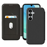 Avizar Étui pour Samsung A16 Fibre de Carbone et Anti-RFID Noir