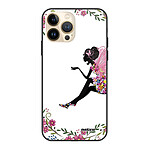 Evetane Coque iPhone 13 Pro Coque Soft Touch Glossy Fée Fleurale Design