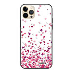 Evetane Coque iPhone 13 Pro Max Coque Soft Touch Glossy Confettis De Coeur Design