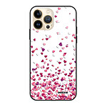 Evetane Coque iPhone 13 Pro Coque Soft Touch Glossy Confettis De Coeur Design