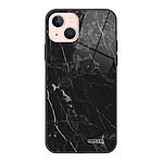 Evetane Coque iPhone 13 Coque Soft Touch Glossy Marbre noir Design