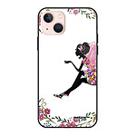 Evetane Coque iPhone 13 Coque Soft Touch Glossy Fée Fleurale Design