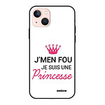 Evetane Coque iPhone 13 Mini Coque Soft Touch Glossy Je suis une princesse Design