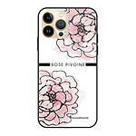 LaCoqueFrançaise Coque iPhone 13 Pro Coque Soft Touch Glossy Rose Pivoine Design