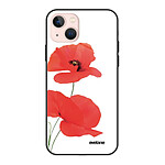 Evetane Coque iPhone 13 Mini Coque Soft Touch Glossy Coquelicot Design
