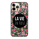 Evetane Coque iPhone 13 Pro Coque Soft Touch Glossy La Vie en Rose Design