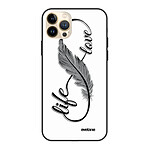 Evetane Coque iPhone 13 Pro Max Coque Soft Touch Glossy Love Life Design