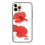 Evetane Coque iPhone 13 Pro Max Coque Soft Touch Glossy Coquelicot Design