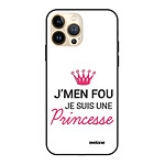 Evetane Coque iPhone 13 Pro Coque Soft Touch Glossy Je suis une princesse Design