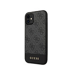 Guess Coque pour Apple iPhone 11 Édition 4G Stripe Ultra-Chic Gris