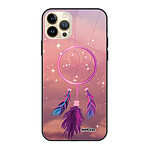 Evetane Coque iPhone 13 Pro Max Coque Soft Touch Glossy Attrape rêve rose Design