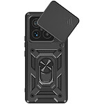 Mayaxess Coque pour Xiaomi 15 Pro Bague Support avec Protection Caméra Noir