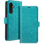 Mayaxess Étui pour Samsung Galaxy A26 Portefeuille avec Dragonne Turquoise