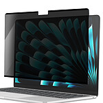 MW Film de Protection de Confidentialité pour MacBook Air 13" Lavable Noir transparent