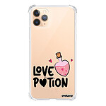 Evetane Coque iPhone 11 Pro Silicone antichocs Solides coins renforcés  transparente Motif Love Potion