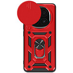 Mayaxess Coque pour Xiaomi Redmi Note 14 Pro et 14 Pro Plus Bague Support Rouge