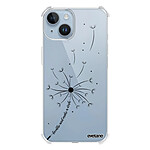 Evetane Coque iPhone 14 Silicone antichocs Solides coins renforcés  transparente Motif Pissenlit Make a wish