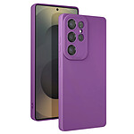 Avizar Coque pour Samsung Galaxy S25 Ultra Silicone Mat Violet