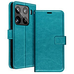 Mayaxess Étui pour Xiaomi 15 Pro Portefeuille avec Dragonne Turquoise