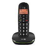 Doro Téléphone Senior Fixe PhoneEasy 100W, Sans fil DECT Son amplifié Noir
