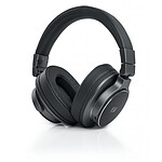 Muse Casque Bluetooth Premium Aspect Cuir Système Mains Libres et Micro Intégré Noir