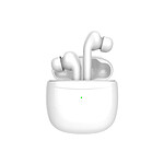 Avizar Écouteurs Sans Fil Stéréo Bluetooth 5.0 Ergo Edition avec Micro Blanc