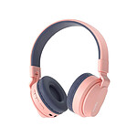 Avizar Casque Audio Bluetooth Modèle Supreme avec Limitateur Volume Rose