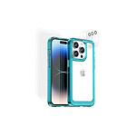 Avizar Coque pour iPhone 14 Pro avec 6 Vitres de Protection en Verre Trempé Bleu clair Avizar Coque pour iPhone 14 Pro avec 6 Vitres de Protection en Verre Trempé Bleu clair