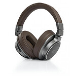 Muse Casque Bluetooth Premium Aspect Cuir Système Mains Libres et Micro Intégré Marron