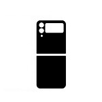 Avizar Verre Trempé pour Samsung Galaxy Flip 4 à Protection Arrière Intégrale Noir