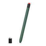 Avizar Coque Apple Pencil 1 Protection Stylet Silicone Vert foncé