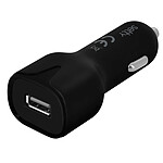 Setty Chargeur Allume-cigare USB 2.4A Charge Rapide + Câble Micro-USB 1m Setty Noir