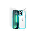 Avizar Coque pour iPhone 13 Pro avec 6 Vitres de Protection en Verre Trempé Bleu clair