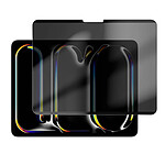 4smarts Protège Écran pour iPad Pro 13 2024 Anti-espion Anti-rayure Magnétique Noir transparent
