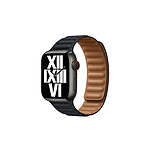 Avizar Bracelet pour Apple Watch 42/44 et 45mm à maillons magnétiques Noir
