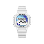 Avizar Montre Enfant Étanche Affichage Digital Modèle Timex Blanc Avizar Montre Enfant Étanche Affichage Digital Modèle Timex Blanc