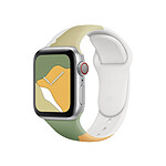 Avizar Bracelet pour Apple Watch 42/44/45mm en TPU Patchwork Vert