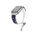 Avizar Bracelet pour Apple Watch 38/40/41mm Shiny Argent