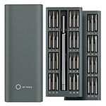 UF-Tools Kit Tournevis de Précision 48 en 1 avec Boîte Aluminium élégant Gris